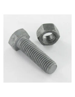 1 X Boulon (vendu Avec Ecrou) Tête Hexagonale TH M14X50 Classe 8.8 Forte Tenue à La Corrosion Acier Galvanisé