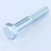1 X Corps De Boulon Filetage Partiel Tête Hexagonale TH M5X45 Classe 8.8 Acier Zingué Blanc