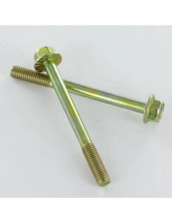 1 X Corps De Boulon Filetage Partiel Tête Hexagonale TH M5X55 Filetée Sur 16 Embase Collerette Crantée Classe 6.8 Bichromaté