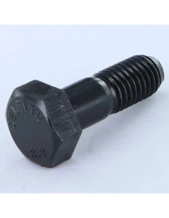 1 X CORPS Tête Hexagonale TH M12X37 Filetée Sur 20 Classe 8.8 Acier Brut Bout Téton TRON