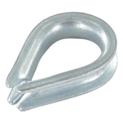 1 X Cosse Coeur LEGERE Pour Câble De 20 Acier Zingué