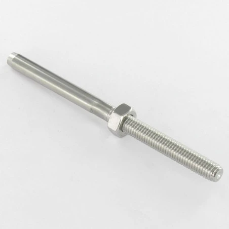 1 X Embout à Sertir Fileté Pas Droite Inox A4 Câble 4 M6 Longueur Total 110 1 1 X Embout à Sertir Fileté Pas Droite Inox A4 Câble 4 M6 Longueur Total 110