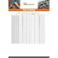 1 X Entretoise Hexagonal Mâle Femelle M4X20 Clé De 7 HC7 MALE 8MM Nylon -Vis Express Magasin entretoise hexagonal male femelle m4x20 cle de 7 hc7 male 8mm nylon 2