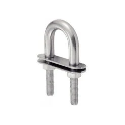 1 X Etrier En U Avec Double PLAQUES Inox A4 6X80