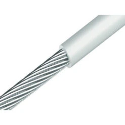 1 X Mètre De Câble Monotoron Diamètre 4 Inox A4 GAINE PVC Blanc (vendu Au M)