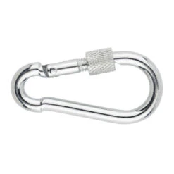 1 X Mousqueton De Sécurité Diamètre Câble 18 Acier Zingué