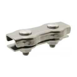 1 X Serre Cable Plat Double Inox A4 Diamètre 8