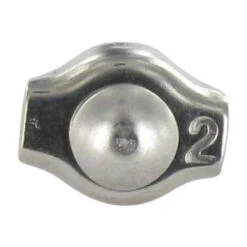 1 X Serre Cable Plat Simple Inox A4 Diamètre 8