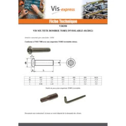 1 X Vis Métaux Inox A2 Inviolable Tête Bombée T40+TETON M8X65 7 1 X Vis Métaux Inox A2 Inviolable Tête Bombée T40+TETON M8X65 -Vis Express Magasin vis metaux inox a2 inviolable tete bombee t40teton m8x65 3