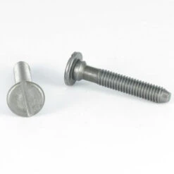 1 X Vis Métaux Tête Cylindrique Large TCL Fendue M6X35 Cranté Acier Brut