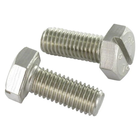 1 X Vis Métaux Tête Hexagonale TH Fendue Inox A2 M10X40 1 1 X Vis Métaux Tête Hexagonale TH Fendue Inox A2 M10X40