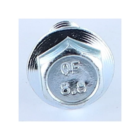 1 X Vis Métaux Tête Hexagonale TH M12X30 Embase Collerette Crantée Classe 8.8 Acier Zingué 2 1 X Vis Métaux Tête Hexagonale TH M12X30 Embase Collerette Crantée Classe 8.8 Acier Zingué – Image 2