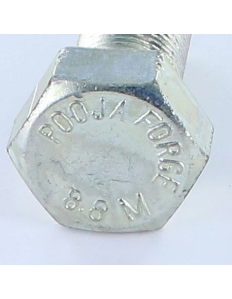 1 X Vis Métaux Tête Hexagonale TH M18X35 Filetage Total Classe 8.8 Pas Fin Pas De 150 Acier Zingué 2 1 X Vis Métaux Tête Hexagonale TH M18X35 Filetage Total Classe 8.8 Pas Fin Pas De 150 Acier Zingué – Image 2