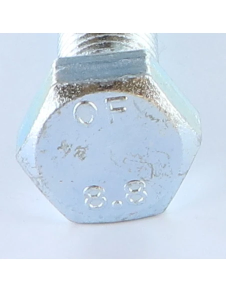 1 X Vis Métaux Tête Hexagonale TH M20X90 Classe 8.8 Acier Zingué Blanc 2 1 X Vis Métaux Tête Hexagonale TH M20X90 Classe 8.8 Acier Zingué Blanc – Image 2