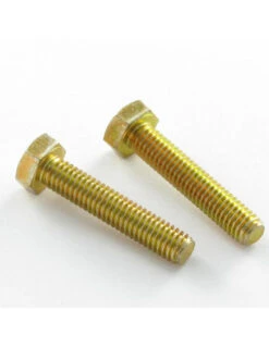 1 X Vis Métaux Tête Hexagonale TH M5X10 Classe 6.8 Bichromaté