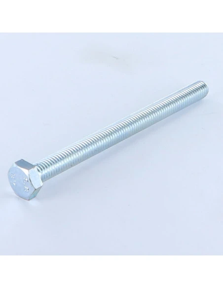 1 X Vis Métaux Tête Hexagonale TH M6X100 Classe 6.8 Acier Zingué Blanc 1 1 X Vis Métaux Tête Hexagonale TH M6X100 Classe 6.8 Acier Zingué Blanc
