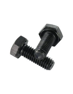 1 X Vis Métaux Tête Hexagonale TH M6X12 Classe 6.8 Acier Zingué Noir