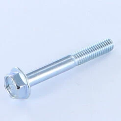 1 X Vis Métaux Tête Hexagonale TH M6X45 Filetage Partiel Embase Collerette Crantée Classe 8.8 Acier Zingué