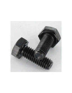 1 X Vis Métaux Tête Hexagonale TH M8X25 Classe 6.8 Acier Brut Vert OLIV