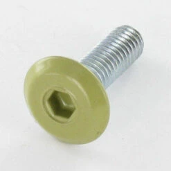 1 X Vis Métaux Tête Plate Clé De 4 HC4 M6X20 Acier Zingué Blanc Tête RAL1020