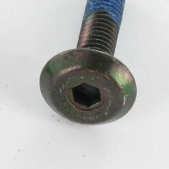 1 X Vis Métaux Tête Plate Clé De 4 HC4 M6X25 Acier Zingué Noir + Frein Filet