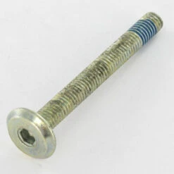 1 X Vis Métaux Tête Plate Clé De 4 HC4 M6X40 Frein Filet Acier Zingué Blanc