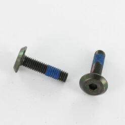 1 X Vis Métaux Tête Plate Clé De 4 HC4 M6X53 Frein Filet Acier Zingué Noir