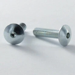 1 X Vis Poelier Tête Ronde Large Tête Ronde Large M6X80 Clé De 4 HC4 Acier Laitonne Frein Filet