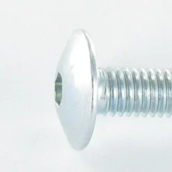 1 X Vis Poelier Tête Ronde Large Tête Ronde Large M8X75 Clé De 5 HC5 Acier Zingué Blanc -Vis Express Magasin vis poelier tete ronde large tete ronde large m8x75 cle de 5 hc5 acier zingue blanc 3