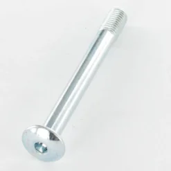 1 X Vis Poelier Tête Ronde Large TRL Clé De 4 HC4 M7X65 Filetée Sur 12 Pas De 100 Acier Zingué