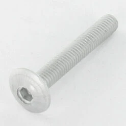 1 X Vis Poelier Tête Ronde Large TRL M6X35 Filetée Sur 9 Clé De 4 HC4 Acier Zingué