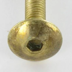 1 X Vis Poelier Tête Ronde Large TRL M6X65 Clé De 4 HC4 Acier Laitonne Frein Filet -Vis Express Magasin vis poelier tete ronde large trl m6x65 cle de 4 hc4 acier laitonne frein filet 2