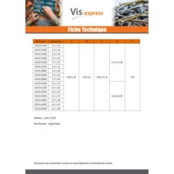 1 X Vis Tôle CHC BTR Clé De 5 HC5 4.8X16 Acier Zingué 9 1 X Vis Tôle CHC BTR Clé De 5 HC5 4.8X16 Acier Zingué -Vis Express Magasin vis tole chc btr cle de 5 hc5 48x16 acier zingue 4