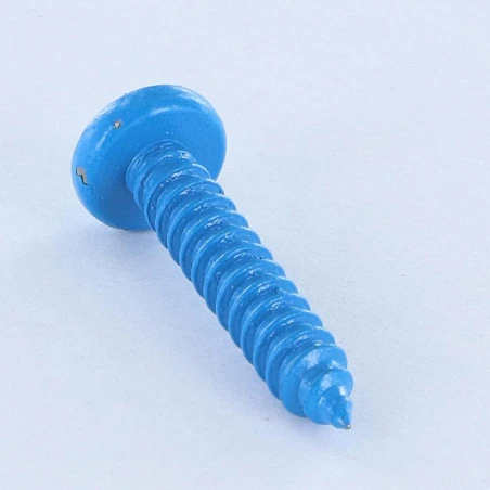 1 X Vis Tôle Inox A2 Tête Cylindrique Large TCL Pozi 4.8X25 Bleu RAL5012 2 1 X Vis Tôle Inox A2 Tête Cylindrique Large TCL Pozi 4.8X25 Bleu RAL5012 – Image 2