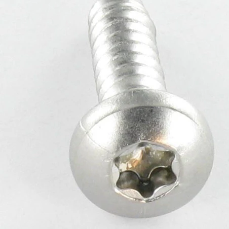 1 X Vis Tôle Tête Cylindrique Large Tête Cylindrique Bombée Large TCBL 3.9X19 Inox A2 TORX T15 Noir 2 1 X Vis Tôle Tête Cylindrique Large Tête Cylindrique Bombée Large TCBL 3.9X19 Inox A2 TORX T15 Noir – Image 2