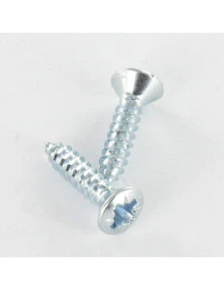 1 X Vis Tôle Tête Fraisée Bombée TFB Pozi 5.5X30 Acier Zingué