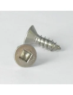 1 X Vis Tôle Tête Fraisée TF Carré 4.2X25 Empreinte Carré 2 Inox A2