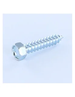 1 X Vis Tôle Tête Hexagonale TH 6.3X13 Acier Zingué